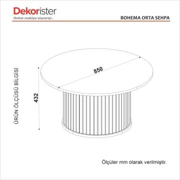 Dekorister Bohema Orta Sehpa Aytaşı - Sepet
