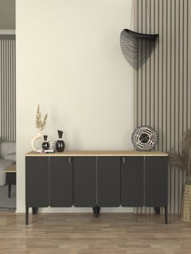 Dekorister Pedro Konsol Antrasit - Rota 150cm