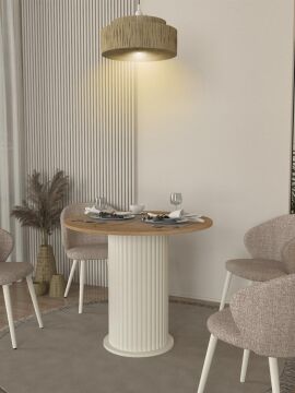 Dekorister Bohema Yemek Masası Aytaşı - Sepet 90cm
