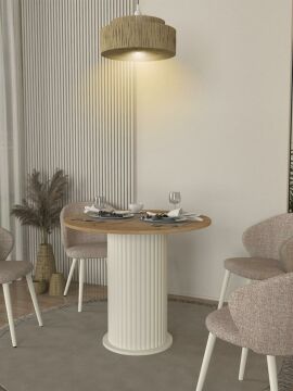 Dekorister Bohema Yemek Masası Aytaşı - Sepet 90cm