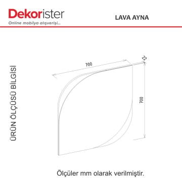 Dekorister Lava Ayna Rota - Antrasit