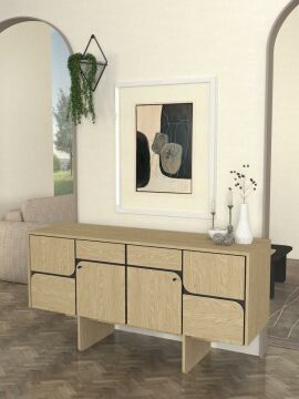 Dekorister Lava Konsol Rota - Antrasit 150cm