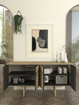 Dekorister Lava Konsol Rota - Antrasit 150cm