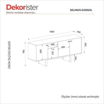 Dekorister Selinos Konsol Kumtaşı - Rota 180cm