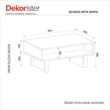 Dekorister Selinos Orta Sehpa Kumtaşı - Rota