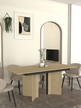 Dekorister Lava Yemek Masası Rota - Antrasit 180cm