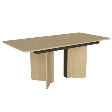 Dekorister Lava Yemek Masası Rota - Antrasit 180cm
