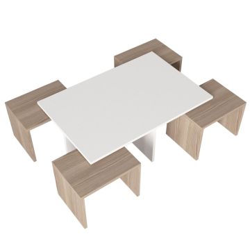 Dekorister Chest Orta Sehpa Beyaz-Cordoba