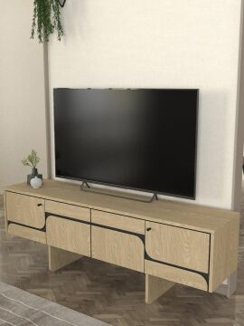Dekorister Lava Tv Sehpası Rota - Antresit 150cm