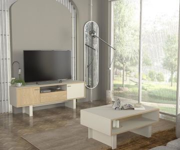 Dekorister Selinos Tv Sehpası Kumtaşı - Rota 150cm