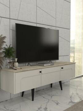 Dekorister Sevilla Tv Sehpası Kumtaşı - Traverten 150cm