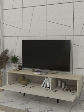Dekorister Sevilla Tv Sehpası Kumtaşı - Traverten 150cm