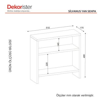 Dekorister Silvanus Koltuk Yan Sehpası Beyaz