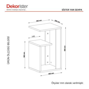 Dekorister Sister Koltuk Yan Sehpa Beyaz