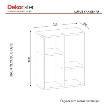 Dekorister Lupus Yan Sehpa Beyaz