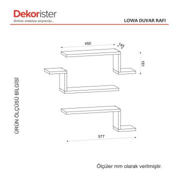 Dekorister Lowa Duvar Rafları