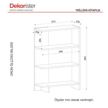 Dekorister Trilion Kitaplık