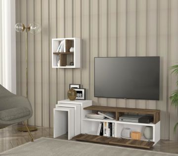 Dekorister Missy Tv Ünitesi Beyaz-Ceviz