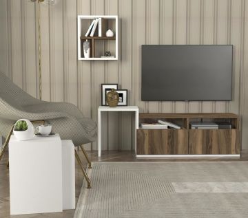 Dekorister Missy Tv Ünitesi Beyaz-Ceviz