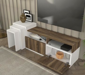 Dekorister Missy Tv Ünitesi Beyaz-Ceviz