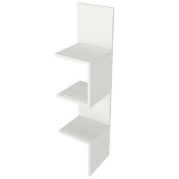 Dekorister Corner Duvar Rafı Beyaz
