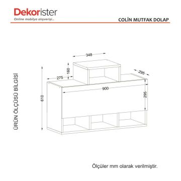 Dekorister Colin Mutfak Dolabı Beyaz
