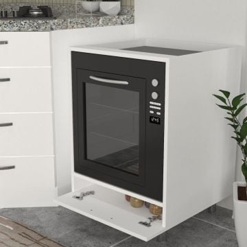 Dekorister Sema Ankastre Fırın Dolabı Beyaz