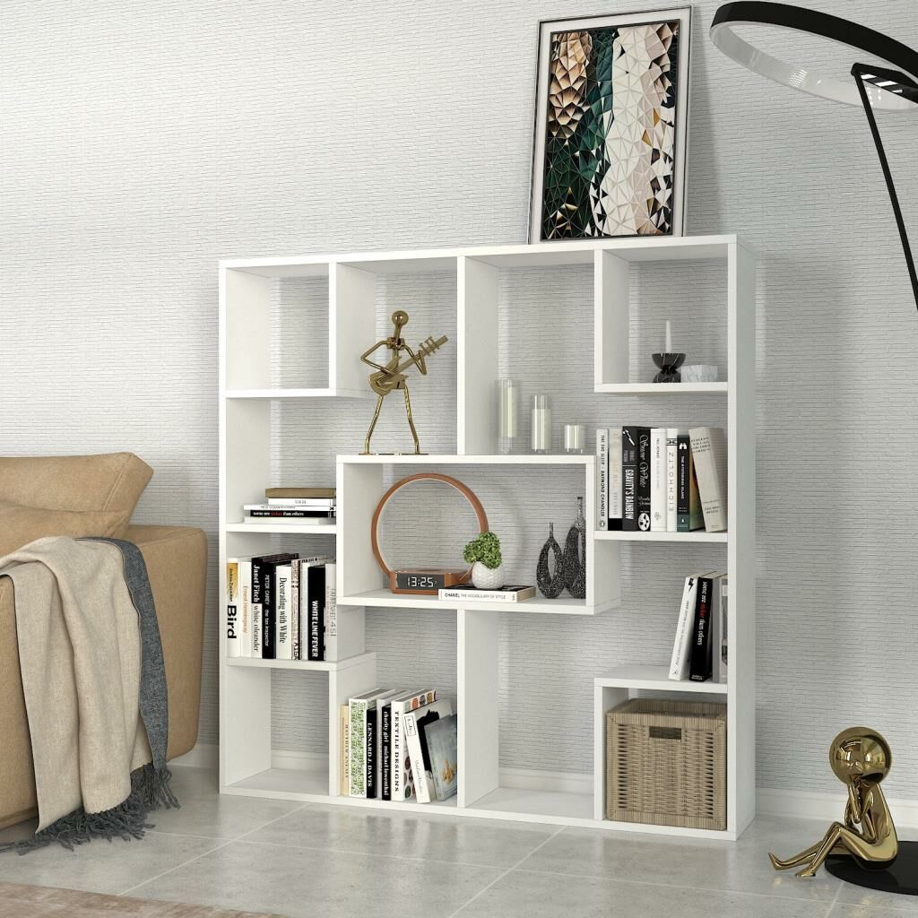 Dekorister Optimist Kitaplık Beyaz