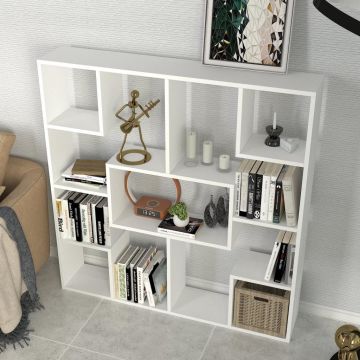 Dekorister Optimist Kitaplık Beyaz
