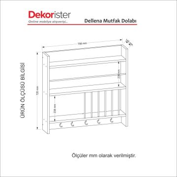 Dekorister Dellana Mutfak Dolabı Beyaz
