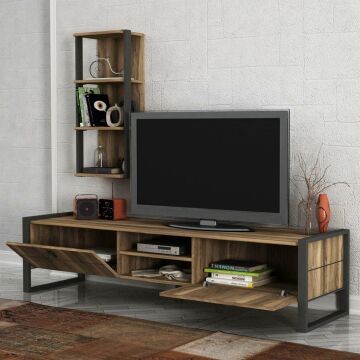Dekorister Exclusive Lost Metal Tv Ünitesi Ceviz