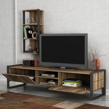 Dekorister Exclusive Lost Metal Tv Ünitesi Ceviz