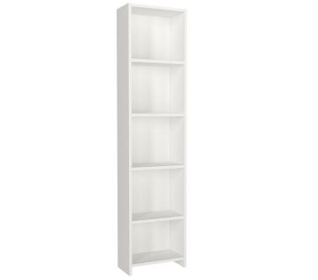 Dekorister Cansu D 5 Raflı Kitaplık Beyaz