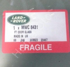 Range Rover Classic RRC Kapı Camı Sol Ön MWC8431