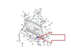 RRC Camlı Kapak Kilidi Sol MXC8421 Range Rover Classic