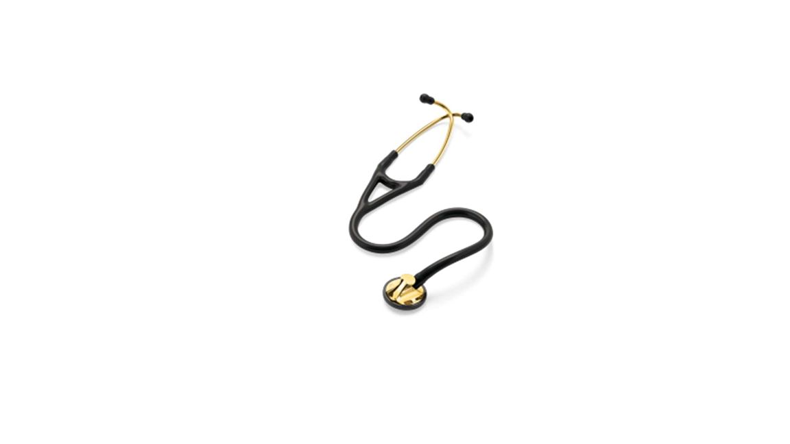 ɣ 2175 3M™ Littmann® Master Kardiyoloji™ Steteskop Pirinç Yüzey Dinleme Çanı, Siyah Hortum
