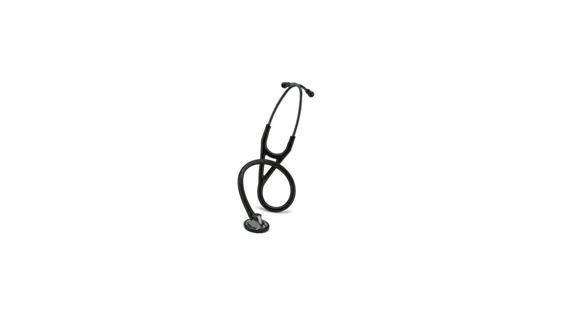 ɣ  2176 3M™ Littmann® Master Kardiyoloji™ Steteskop Mat Yüzey Dinleme Çanı, Siyah Hortum