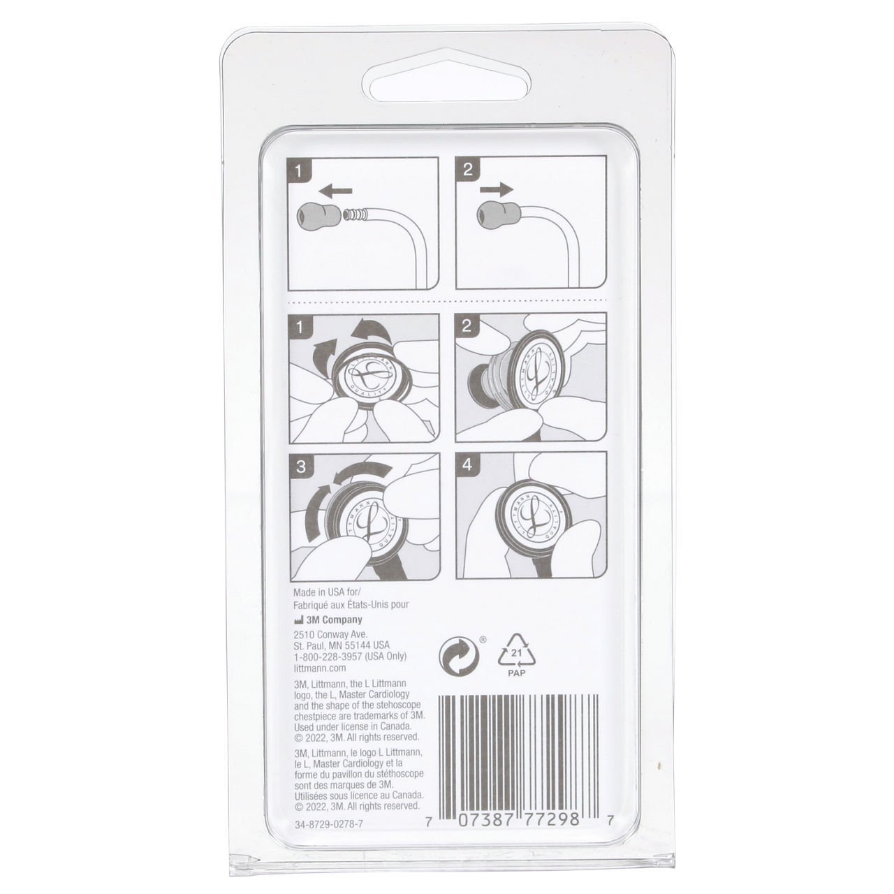 Littmann Kardiyoloji Steteskop Yedek Seti Siyah 40011