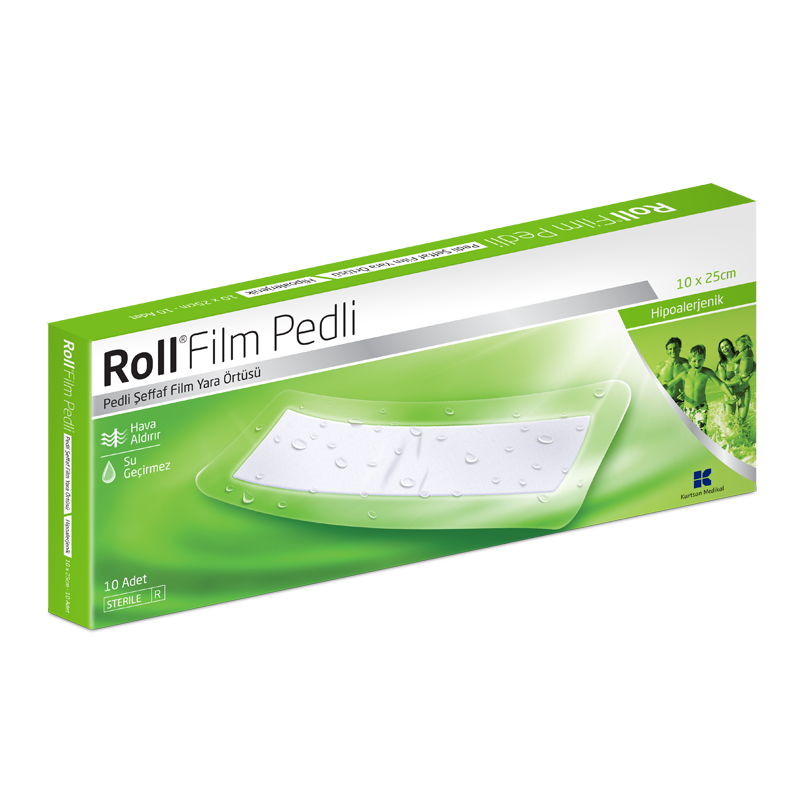 Roll Film Pedli Şeffaf Yara Örtüsü ( 10x25 cm ) (ADET)