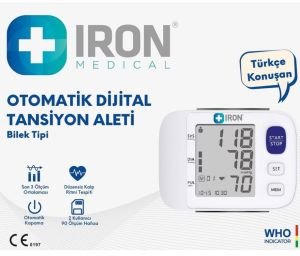 Dijital Bilekten Ölçer Tansiyon Aleti Türkçe Konuşan Model