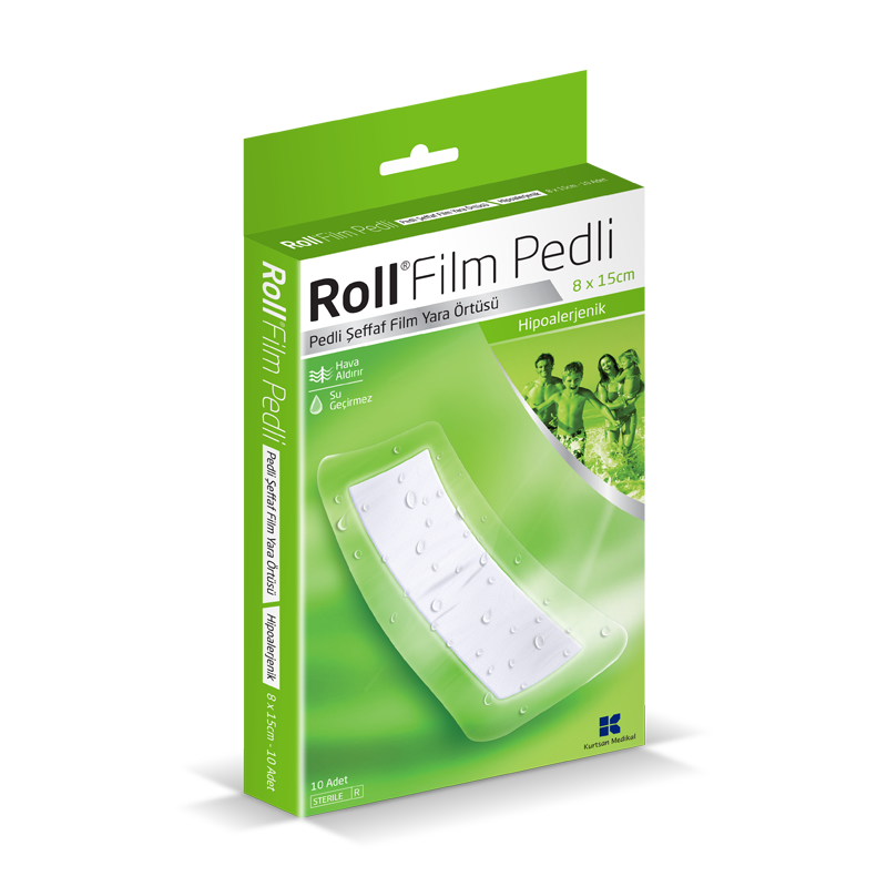 Roll Film Pedli Şeffaf Yara Örtüsü ( 8x15 cm ) (ADET)