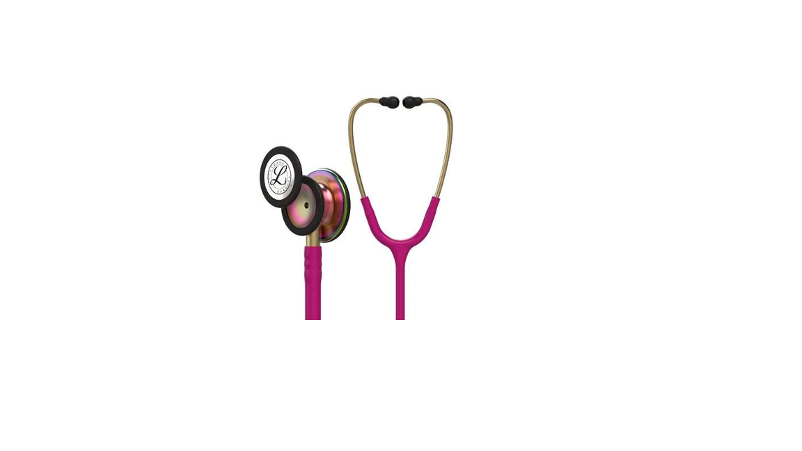 ɣ 5806 3M™ Littmann® Classic III™ Steteskop Gökkuşağı Yüzey Dinleme Çanı, Fuşya Hortum