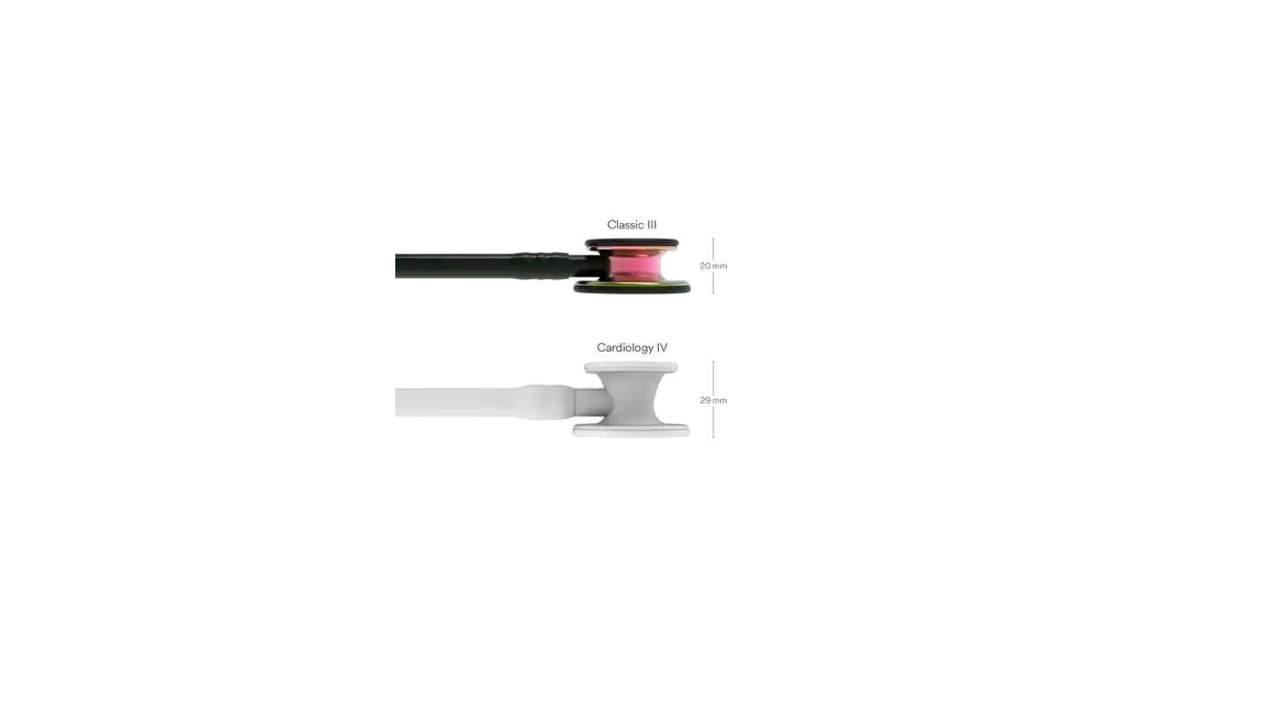 ɣ 5870 3M™ Littmann® Classic III™ Steteskop Siyah Hortum Gökkuşağı Dinleme Çanı