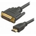 HDMI-DVI KABLO 24+1P ERKEK ALTIN UÇ