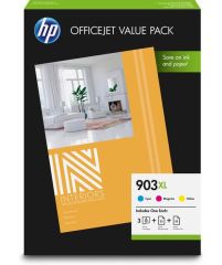 HP 1CC20AE CMY Mürekkep Kartuş (903XL) + Office Value Pack A4 75 Yaprak