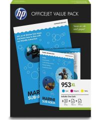 HP 1CC21AE CMY Mürekkep Kartuş (953XL) + Office Value Pack A4 75 sayfa