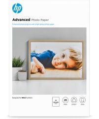 HP Q8697A Gelişmiş Parlak Fotoğraf Kağıdı, 20 yaprak/A3/297 x 420 mm