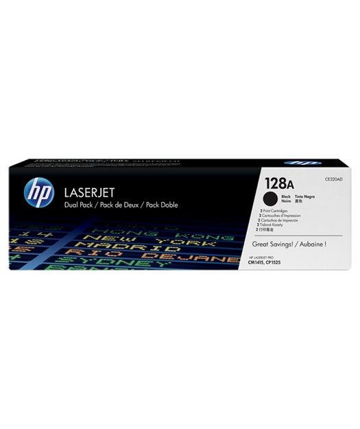 HP CE320AD Black Toner Kartuş (128A)