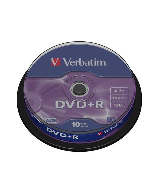 Verbatim Dvd+R 16X 4,7gb.10'lu Cake box