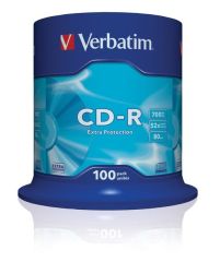 Verbatim 43411 CD-R 100 Spindle Extra Protection 52x 700MB